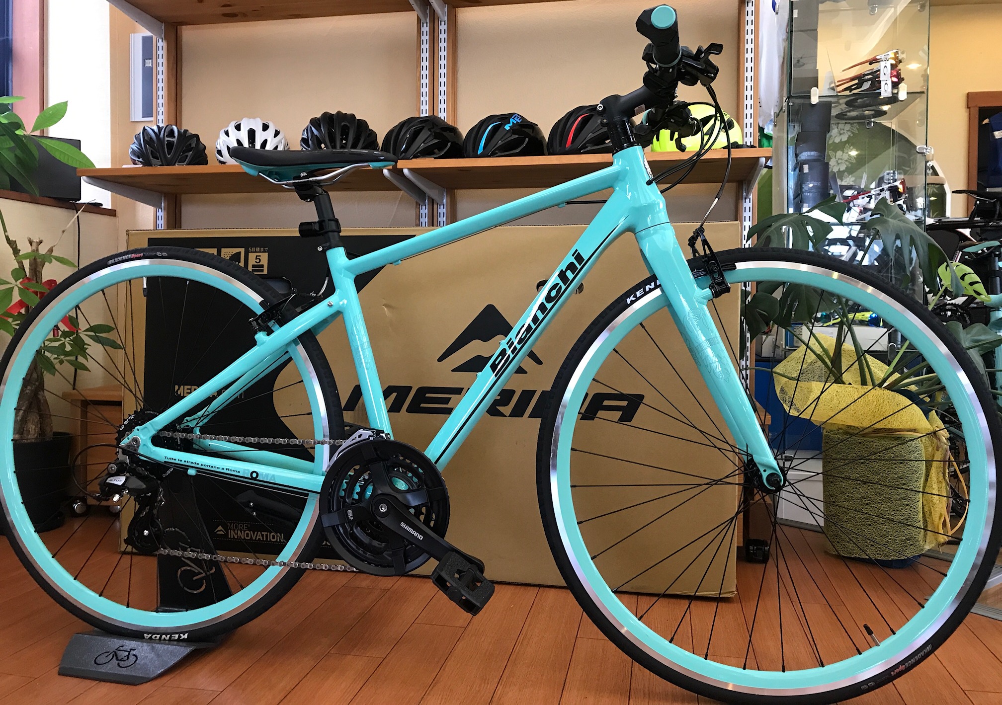 Bianchi ビアンキ クロスバイクROMA ローマ4 イエロー - 自転車